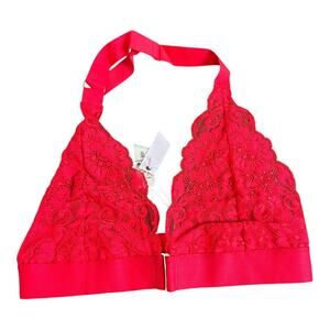 We are HAH Free People NWT Groupie Bralette Siren Red Large Sexy Photo Shoot